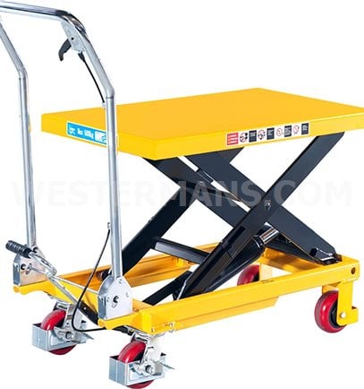 300kg Mobile Scissor Lift Perfect for the small postioners 