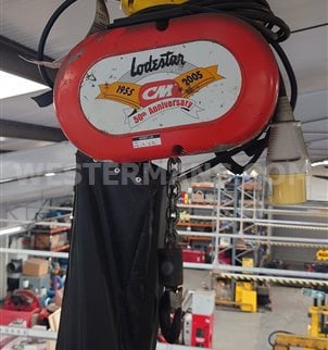 Lodestar 1000kg Crane Chain Hoist with Pendant Control, 110 Volts