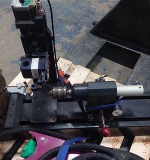 Small Lathe with Thermal Arc 150 Plasma cutter