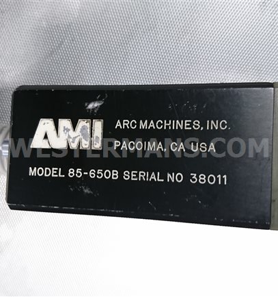 AMI Model 85 -650B Return Bend Fusion Weld Head 